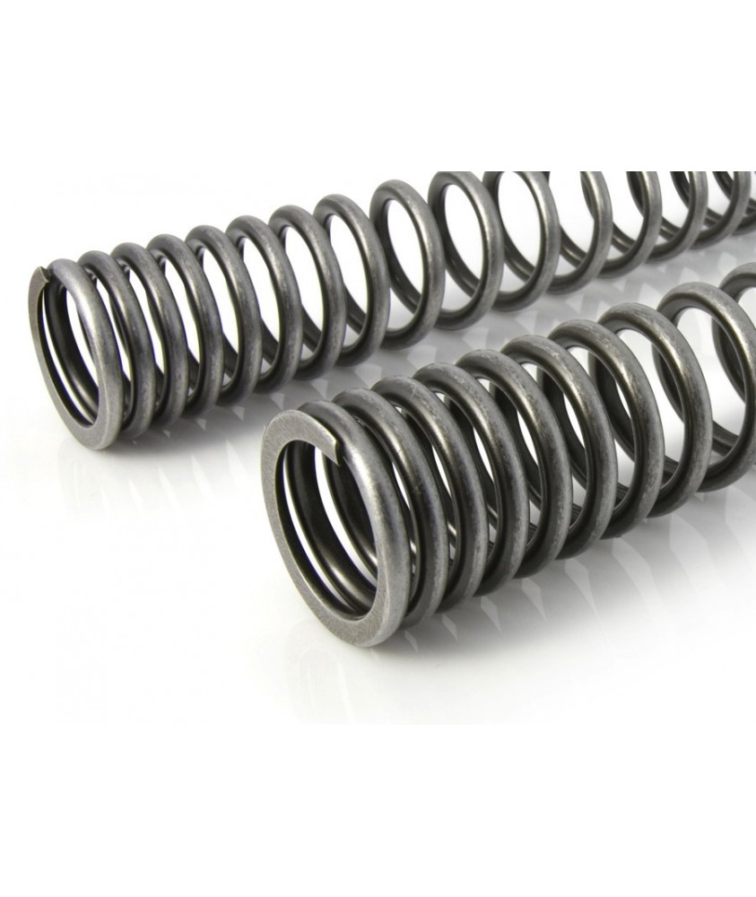 Progressive replacement springs for fork and shock absorber for