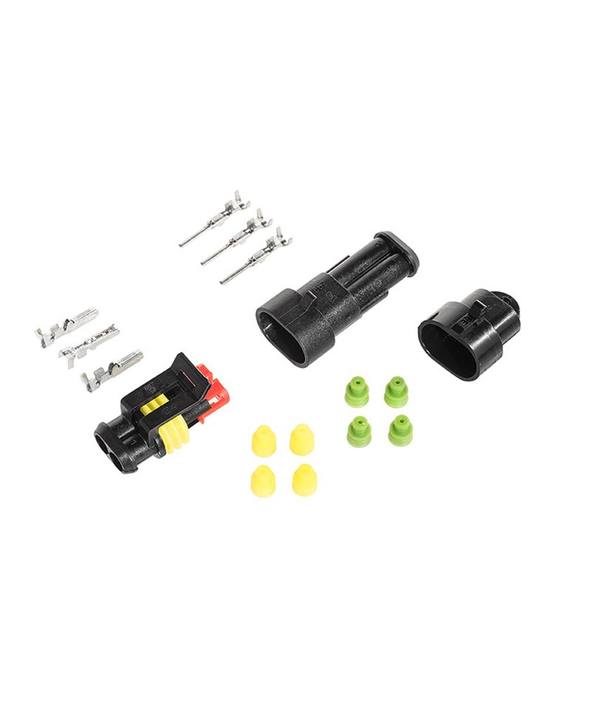 2pol superseal connector - set incl. dummy plug