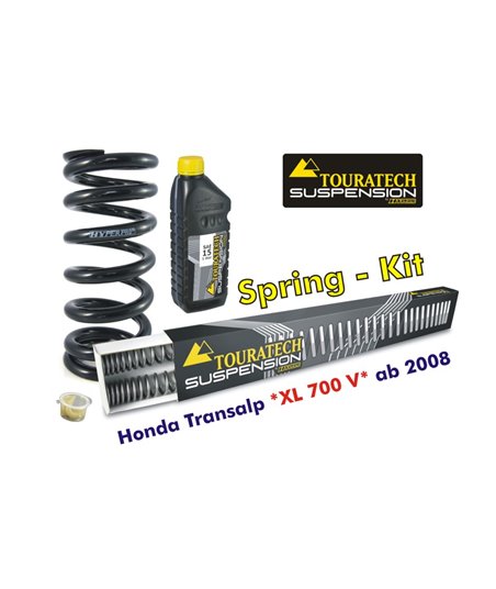 Progressive replacement springs for fork and shock absorber, Honda XL 700V Transalp from 2008