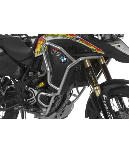 Stainless steel crash bar extension for BMW F800GS Adventure