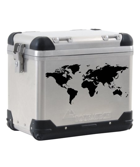 ZEGA PRO/ZEGA Pro2/ZEGA Mundo world map pannier label, black