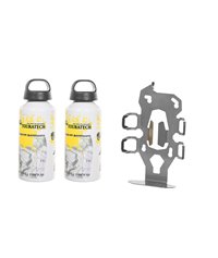 ZEGA Pro2 accessory holder "bottle holder" double with 2x Touratech aluminum bottle 0.6 litres