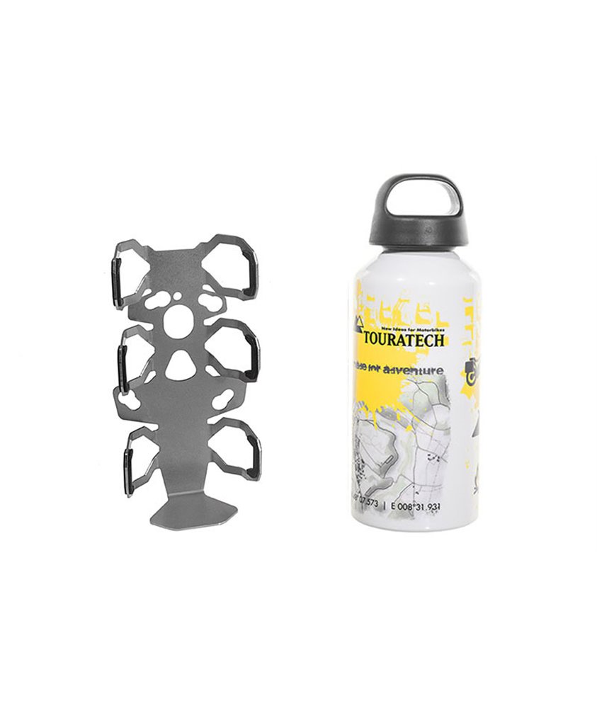 ZEGA Pro/ZEGA Mundo accessory holder "bottle holder" single with Touratech aluminum bottle 0.6 litres