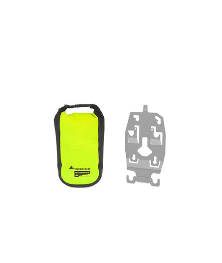 ZEGA Evo accessory holder with Touratech Waterproof additional bag "High Visibility" size S