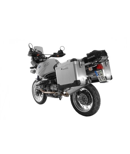 ZEGA Pro Aluminium pannier system 38/45 ltr with stainless steel rack for BMW R1150GS/R1150GS Adventure/R1100GS/R850GS