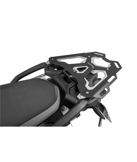 Aluminium luggage rack, black for BMW F850GS / F750GS