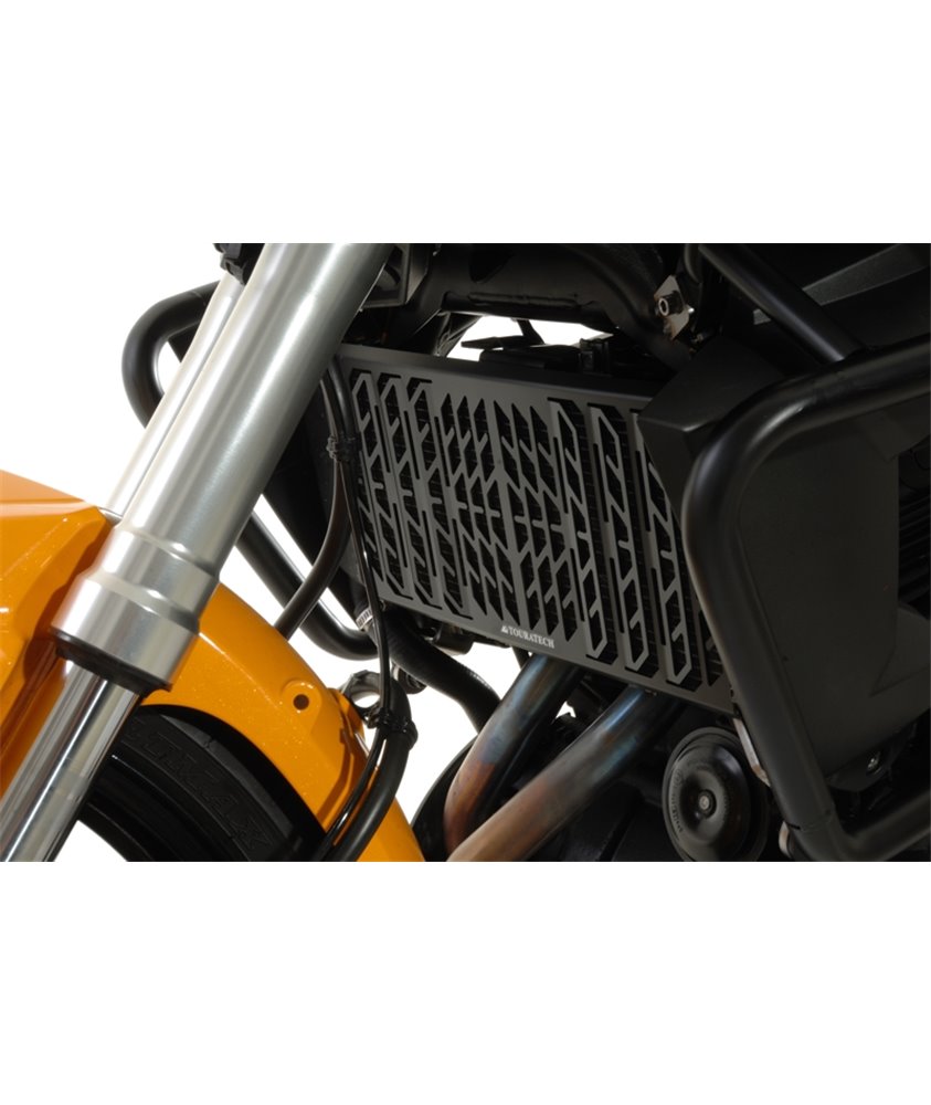 Radiator guard for Kawasaki Versys 650 (2012-2014), aluminum, black