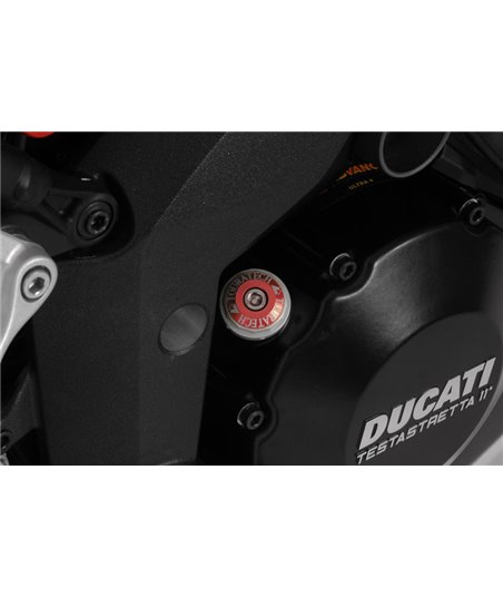 Oil filler cap Aluminium, anodised red Ducati Multistrada 1200