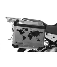 ZEGA PRO/ZEGA Pro2/ZEGA Mundo world map pannier label, black