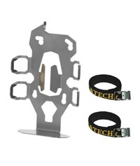 ZEGA Pro2 accessory holder "bottle holder" double with 2x Touratech aluminum bottle 0.6 litres