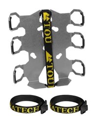 ZEGA Pro/ZEGA Mundo accessory holder "bottle holder" double with 2x Touratech aluminum bottle 0.6 litres