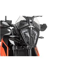 Headlamp guard, aluminium, with quick release fastener for KTM 890 Adventure / 890 Adventure R / 790 Adventure / 790 Adventure R