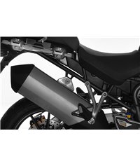 Cover for rear silencer mount, black anodised, for Triumph Tiger 800/ 800XC/ 800XCx/ Explorer