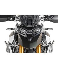 Headlamp guard black with quick release fastener for Triumph Tiger 900 *OFFROAD USE ONLY*