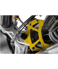 Hard Part steering stop for the BMW R1250GS Adventure/ R1200GS Adventure (LC), yellow