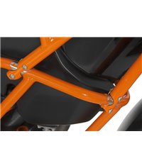 Crash bar extension KTM 1050 Adventure/ 1090 Adventure/ 1190 Adventure/ 1190 Adventure R for original KTM crash bars, orange