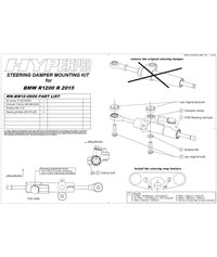 Touratech Suspension steering damper *CSC* for BMW R1200R from 2015 *including mounting kit*