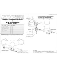 Touratech Suspension steering damper *CSC* for KTM 790 Adventure from 2019 *including mounting kit*