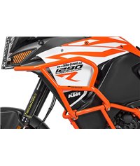 Crash bar extension orange for KTM 1290 Super Adventure S / R