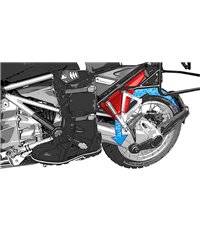 Passenger footpeg splash guard (set) for BMW R1250GS/ R1250GS Adventure/ R1200GS (LC) / R1200GS Adventure (LC)