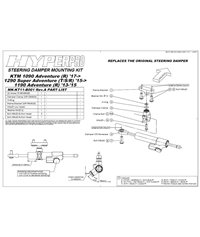 Touratech Suspension Steering Damper "Constant Safety Control" for KTM 1090 Adventure (R) ab 17/1290 Super Adventure (T/S/R) ab 