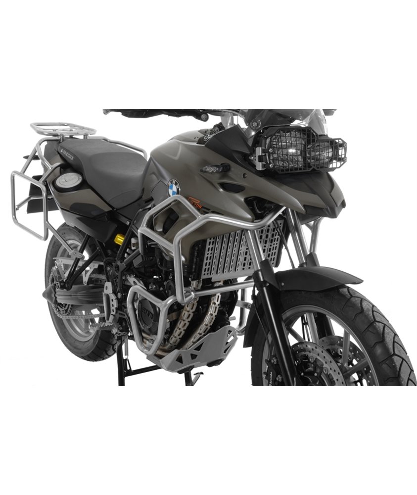 Stainless steel crash bar extension for BMW F700GS, F800GS 2013 onwards