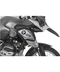 Stainless steel crash bar extension, black for BMW R1200GS (2013-2016)